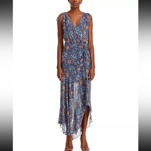 Veronica Beard Dovima Floral Silk Midi Dress NWT Size 4
